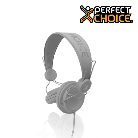 AUDIFONO C/MICROF. PERFECT CHOICE SOLIDS GRAY (PN PC-116035)